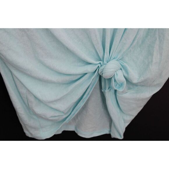 EVERLANE XS KNOT WAIST TEE T-SHIRT LIGHT BLUE - Picture 3 of 6